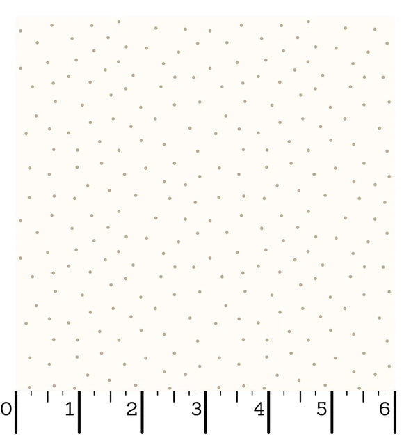 Kimberbell Basics Cream/Taupe Tiny Dots by Maywood Studio