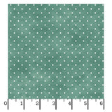 Playtime Flannel Tiny Dot Pine Green Fabric From Maywood Studio