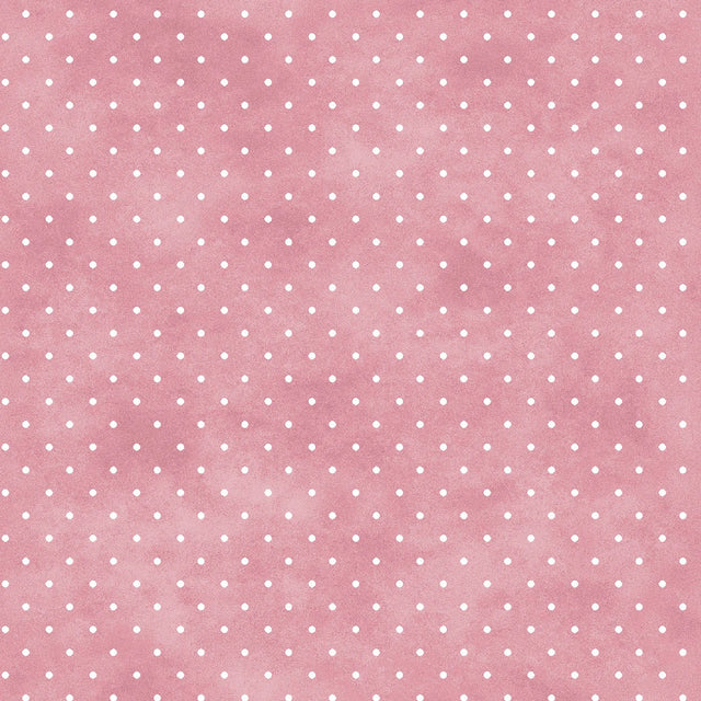 Playtime Flannel Tiny Dot Dusty Pink Fabric From Maywood Studio