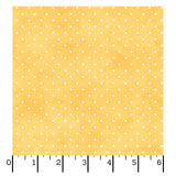Playtime Flannel Tiny Dot Golden Yellow Fabric From Maywood Studio