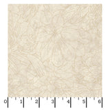 Cream Floral 108in Wide Fabric By Maywood Studio