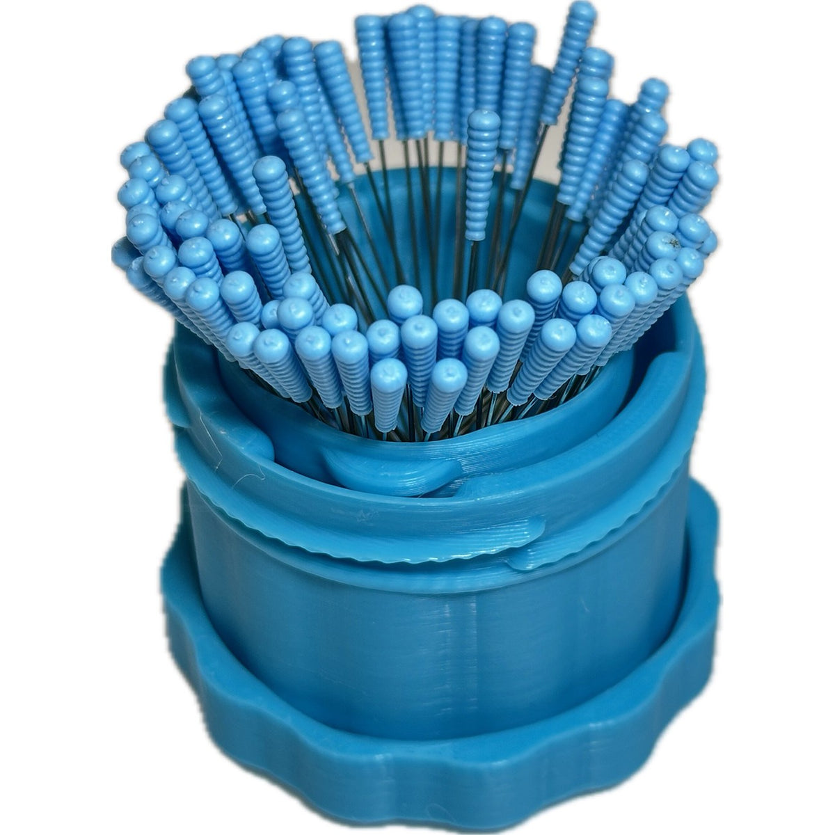 Tall Magnetic Pin Cup Blue