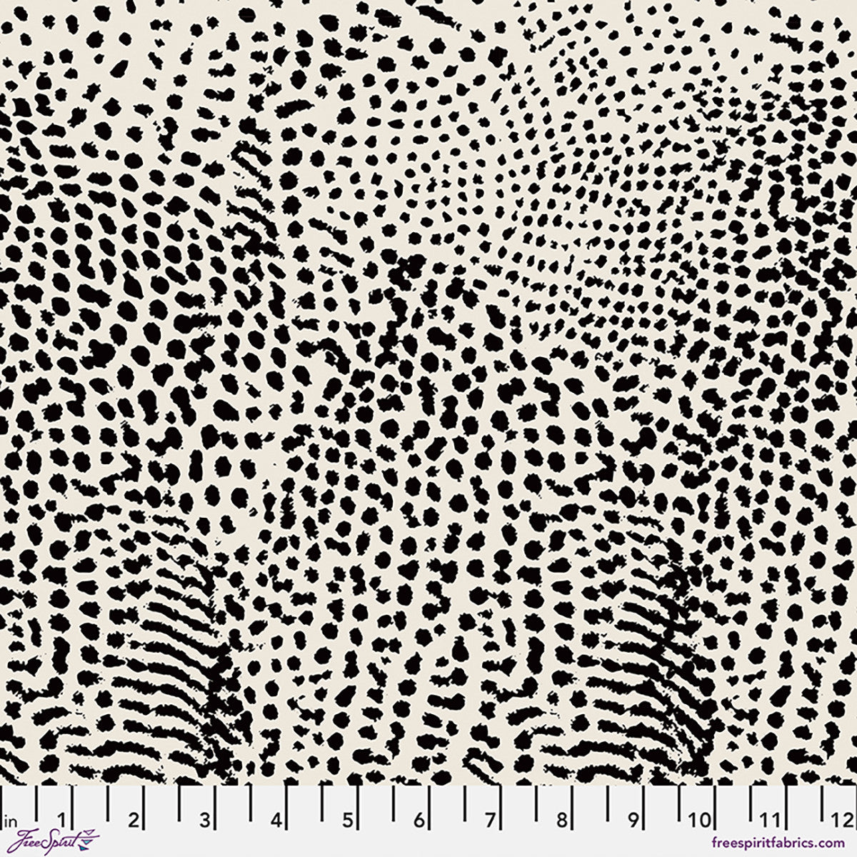 Salty Squares Guinea Dots Cream Fabric From Salty Hippo Studio