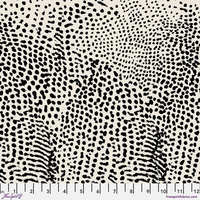 Salty Squares Guinea Dots Cream Fabric From Salty Hippo Studio