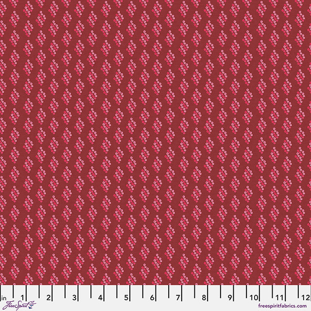 Forest Song Little Flowers Berry Fabric From Mia Charro