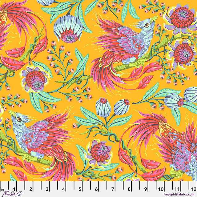 Legendary Hot Wings Dandelion Fabric From Tula Pink