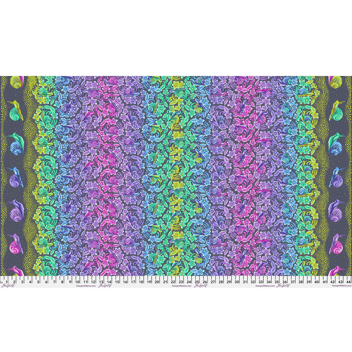 Down to Earth Snailed It! Daybreak Fabric From Tula Pink