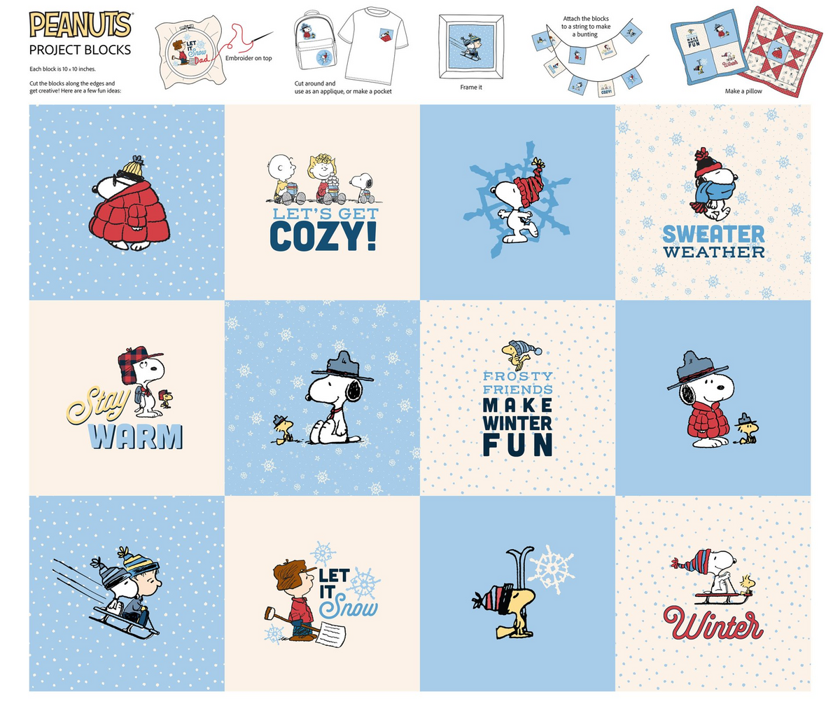 Peanuts Frosty Friends Fabric 806331