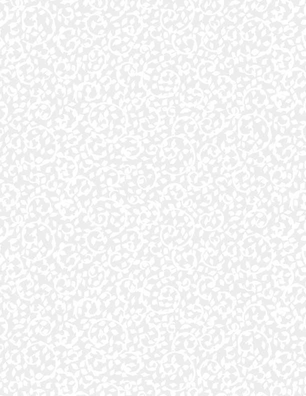 White On White Leafy Scroll White on White Fabric