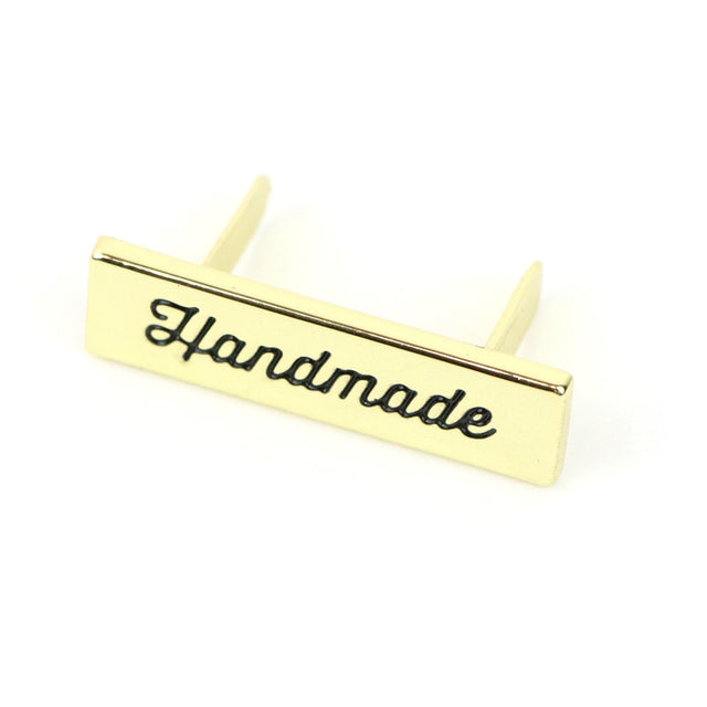 Script Handmade Label Gold