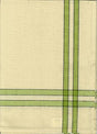 Tea Towel Lime Green/Cream w/Black Stripe