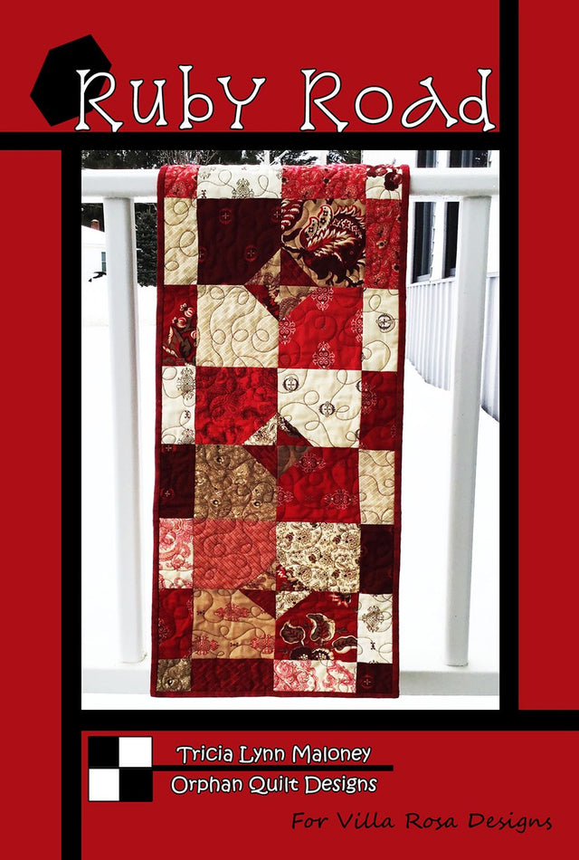 Villa Rosa Designs Ruby Road Table Runner Pattern