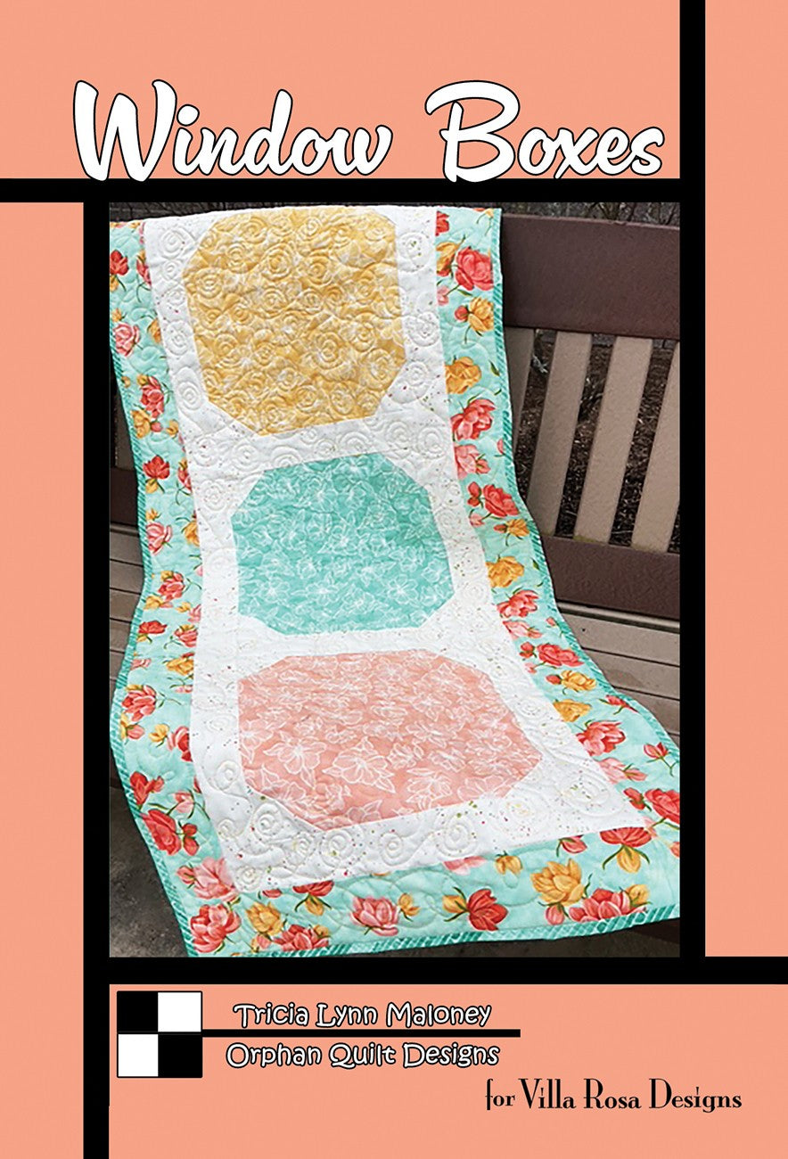 Villa Rosa Designs Window Boxes Table Runner Pattern